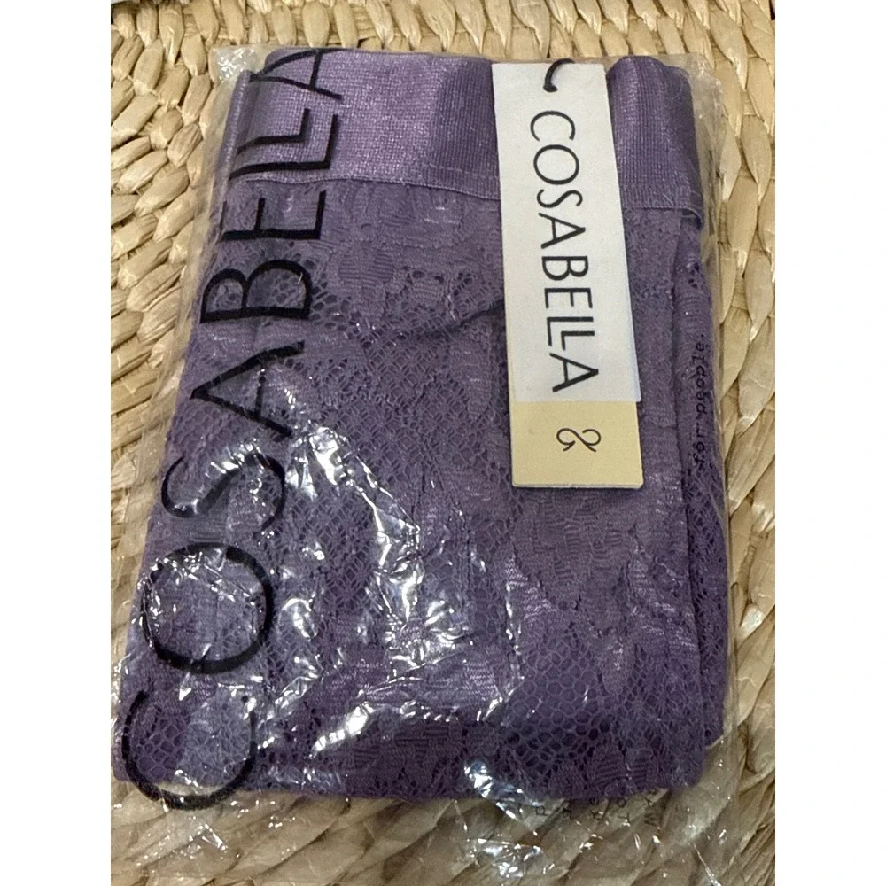 Cosabella Never Say Never Lace Sports‎ Brief Himalayan Sky Underwear size M